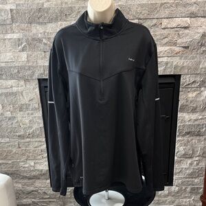 Hind Black Running Quarter Zip Lightweight Pullover